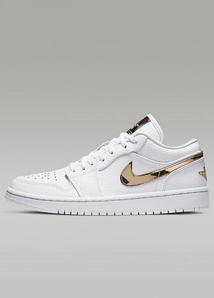 Кроссовки w air jordan 1 retro low white cz4776-100