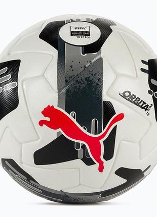 М'яч футбольний puma orbita 2 tb (fifa quality pro) білий, чорний, червоний уні 5 084323-02
