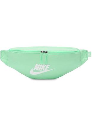 Сумка на пояс nike nk heritage waistpack - fa21 мятный adu misc (db0490-353) db0490-353
