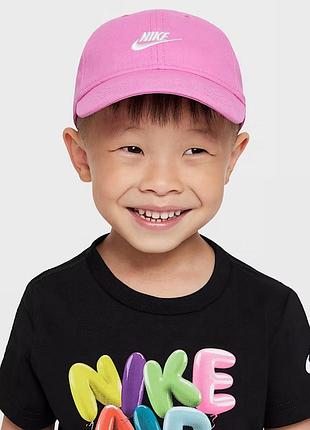 Шапка nike futura toddler curved brim cap pink 7a2902-afn