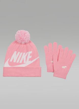 Шапка nike youth unisex hat and gloves set 9a2695-a8f
