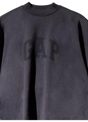 Футболка yeezy gap engineered by balenciaga cropped dove no seam tee 'black' 719612-tmvq1-1000