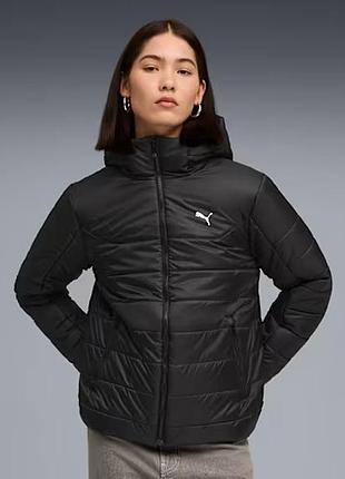 Куртка ess hooded padded jacket 68523101 puma s чорний 68523101 l