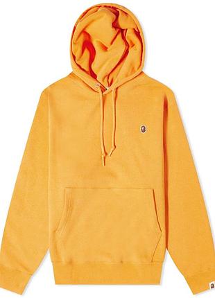 Худи bape ape head one point orange hoodie 001ppj301014m