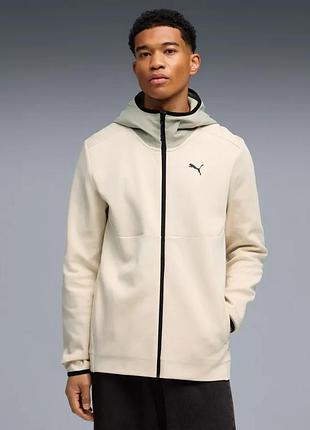 Толстовка pumatech full-zip hoodie 69218587 puma l бежевий 69218587