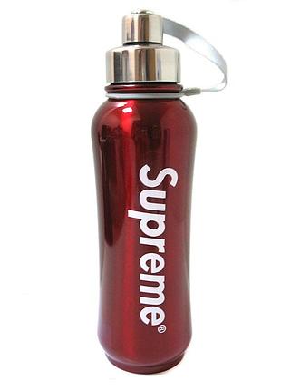 Термос вакуумный с чашкой supreme 800мл red