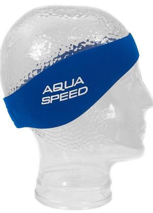 Повязка aqua speed neopren earband 6110 синий уни 55см 179-01