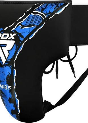 Защита паха rdx groin guard new aura f17 черный, синий уни m gdr-f17bu