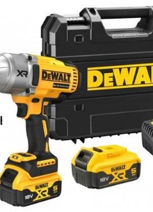 Ключ (гайковерт) акумуляторний безщітковий ударний dewalt dcf900p2t-qw 1/2" 18v 5ah 760w 1355nm 2200 уд/хв 2300 об/хв dcf900p2tqw