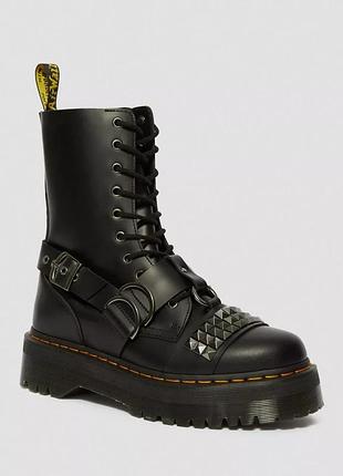 Черевики dr. martens jadon zip hi stud black smooth 25761001