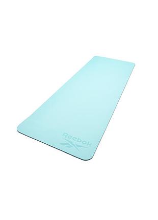 Коврик для йоги двусторонний reebok double sided yoga mat синий уни 176 х 61 х 0,6 см rayg-11042bl