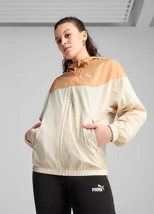 Ветровка ess relaxed windbreaker 68513487 puma l бежевый 68513487 xl