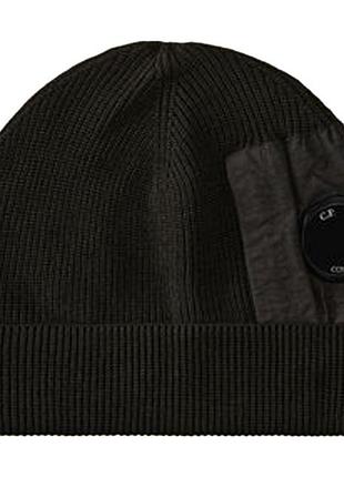 Шапка c.p. company extrafine merino wool lens beanie 17cmac297a-005509a-999