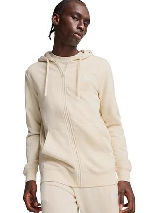 Толстовка ess tape full-zip hoodie 68467887 puma l кремовий 68467887