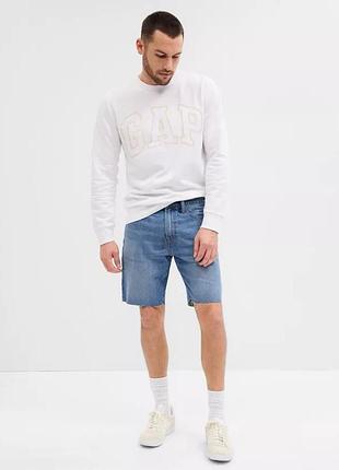 Шорти джинсові v-straight denim short river 602502-00 gap 30 синій 602502-00 35