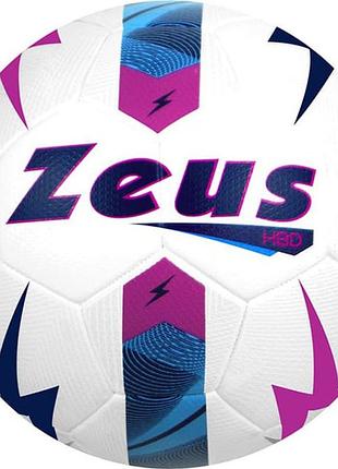 Мяч футбольный zeus pallone hbd белый, красный уни 4 z01850