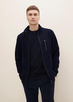 Вітровка structured jacket 1030556xx1010668 tom tailor s темно-синій 1030556xx1010668
