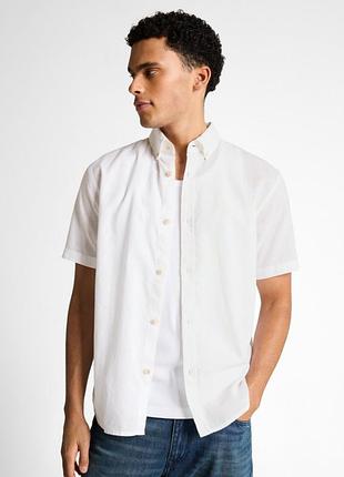 Сорочка denim men's shirt 1051891-20000 tom tailor xxl білий 1051891-20000 m