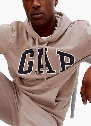 Худі gap logo hoodie brown 546844471 xl