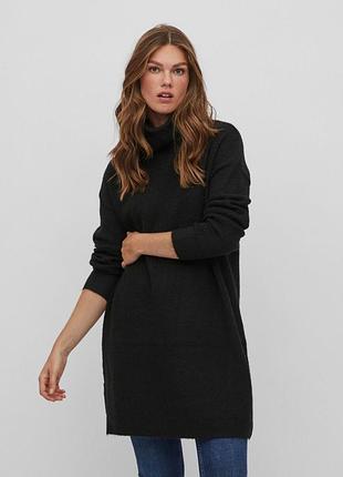 Кофта туніка 14074330-black vila 14074330-black s