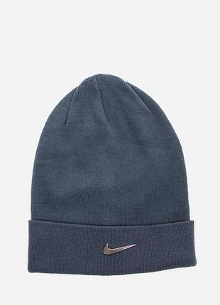 Шапка nike beanie cuffed swoosh cw6324-451