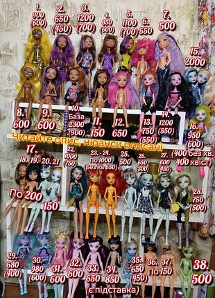Коллекция куклы школа монстров леди баг скалектор monster high монстрхай клондин нефера пери перл клавиатура торам френки г1, г3 джига дракулаура эбби