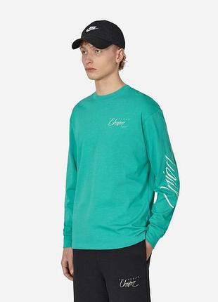 Кофта jordan x union mj l/s tee kinetic green dv7341-370
