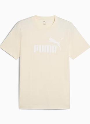 Футболка ess no. 1 logo tee 68253399 puma l бежевий 68253399