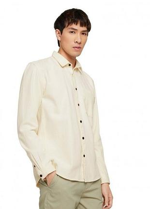 Куртка relaxed garment dye shirt 1029822xx1213808 tom tailor l бежевий 1029822xx1213808