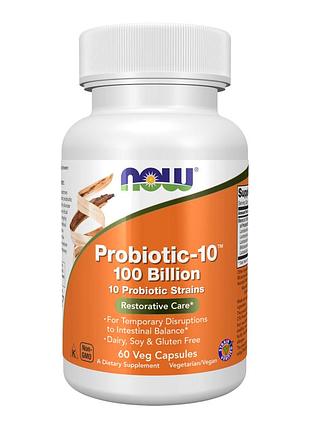 Пробіотик-10™ 100 мільярдів probiotic-10™ 100 billion - 60 vcaps для покращення травлення