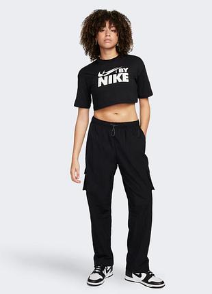 Футболка w nsw crop tee gls fz4635-010 nike s чорний fz4635-010 s