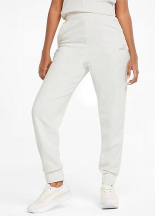 Штани спортивні ess+ embroidery pants 84709399 puma l білий 84709399 xl