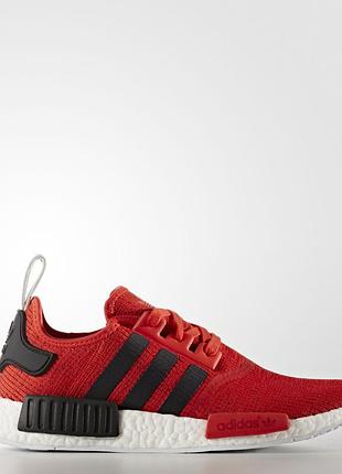 Кроссовки adidas nmd r1 primeknit “red/white” bb2885