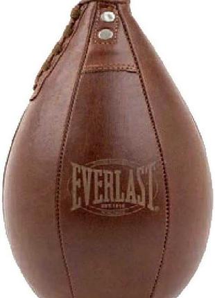 Груша боксерская everlast 1910 speed bag коричневый уни 15x23 см p00002699