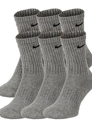 Шкарпетки nike u nk everyday cush crw 6pr 132 sx7666-064 46-50