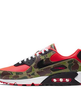Кросівки nike air max 90 dark sage and solar red cw6024-600