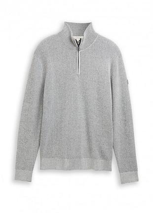 Кофта men's sweater 1049469-39208 tom tailor xl сірий 1049469-39208