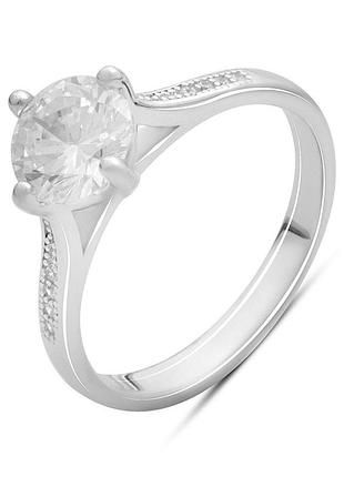 Серебряное кольцо proba с фианитами, вес изделия 2,97 гр (2187202) 18 размер