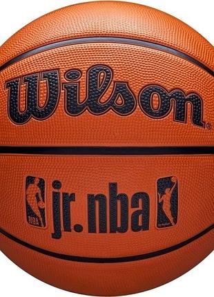 М'яч баскетбольний wilson jr nba drv fam logo коричневий wz3013001xb7, цвет коричневый, размер (евро wz3013001xb7