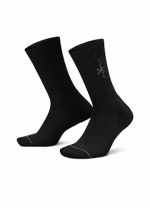 Носки jordan x travis scott crew sock black fv4054-010