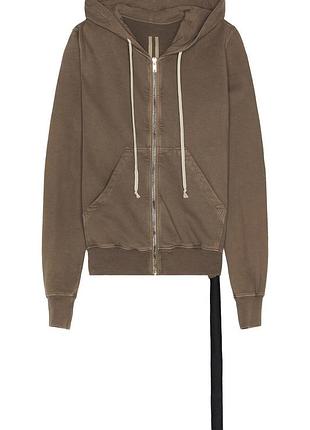Худи rick owens jason s full-zip hoodie dust/ pearl du02c5276 fep3
