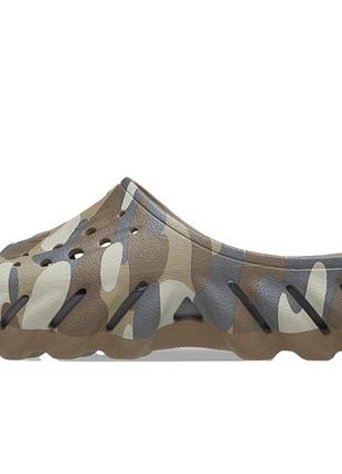 Крокси crocs echo camo redux slide camo/brown 209010-025 39-40