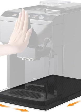 Силиконовый коврик aieve для кофеварок, полностью автоматических кофеварок, 48 x 30 см, легко перемещать (черный)