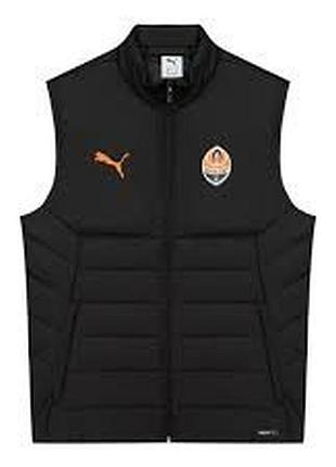 Жилетка puma fc shakhtar donetsk training 782808-04, колір чорний, розмір (європа) — xs 782808-04