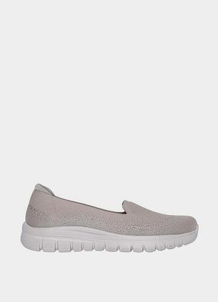 Жіночі кеди скетчерс оригінал skechers graceful view finder taupe 100697-tpe