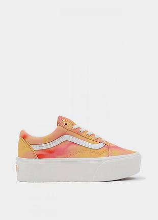 Кеди vans old skool stac tonal orange vn0a7q5mora1