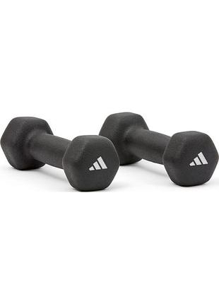 Гантелі adidas dumbbells чорний уні 4 кг adwt-11404-nl