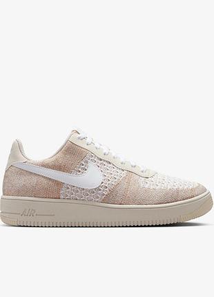 Кросівки чоловічі nike air force 1 flyknit 2.0 beige ib7675-001