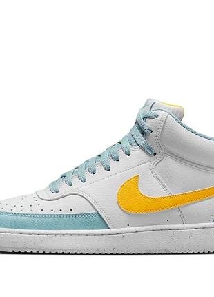 Женские кроссовки найк стильные оригинальные nike court vision mid next nature shoes white fj3998-100