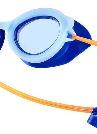 Детские очки для плавания зедо speedo оригинал kids sunny g s shlls 451 голубой, синий оранжевый дит osfm 8-775050515064